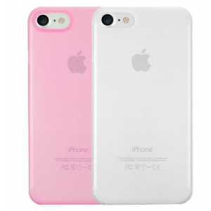 Чехол для iPhone 7/8 Ozaki Ocoat Jelly набор из двух чехлов прозрачный и розовый