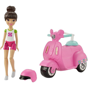 Кукла Barbie скутер и кукла