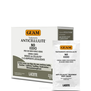 Guam, Крем антицеллюлитный без йода Anticellulite, 20 х 12 мл