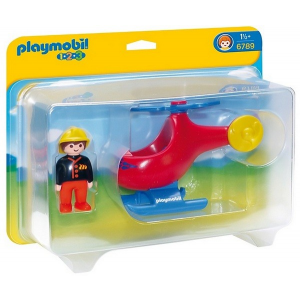 Playmobil Конструктор Плеймобил Вертолет для пожаротушения
