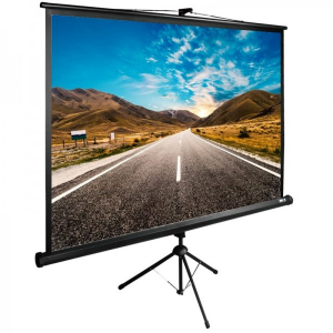 Экран напольный рулонный Cactus CS-PSTE-160х160-BK 160х160 см