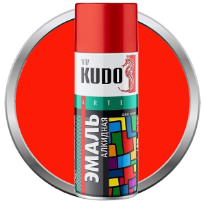 Эмаль аэрозольная Kudo KU-1003 универсальная красная