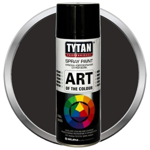 Краска акриловая Tytan Professional Art of the colour аэрозольная черная матовая