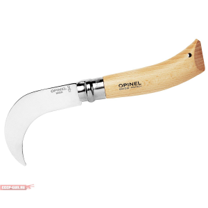 Нож садовый Opinel 10 нержавеющая сталь с изогнутым лезвием