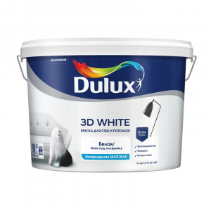 Краска Dulux 3D White база BW 10л бархатистая