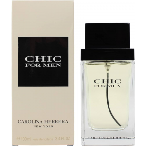  Carolina Herrera Chic For Men - Туалетная вода 100 мл с доставкой – оригинальный парфюм Каролина Херрера Шик Фо Мен