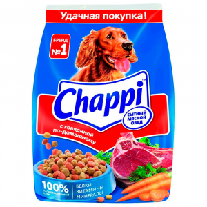Корм для собак Chappi 600г с говядиной