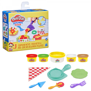 Набор игровой для лепки Hasbro Play-Doh маленький шеф-повар сырная пицца e6686