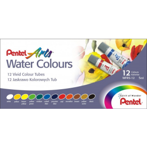 Pentel Акварель "Water Colours", 12 цветов