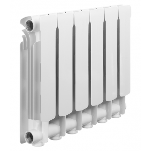 Радиатор отопления RIFAR ALUM 350 6 секций аллюминиевый боковое подключение (RAL35006)