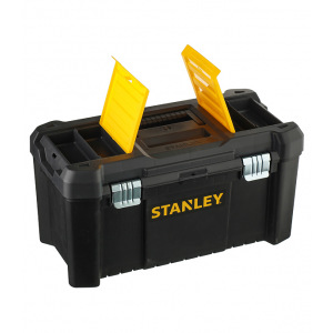 Ящик с органайзером STANLEY STST1-75521 Essential Toolbox Metal Latch 48.2х25.4х25 см 19 черный