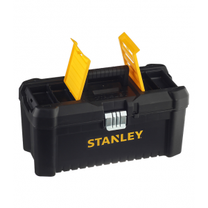 Ящик с органайзером STANLEY STST1-75518 Essential Toolbox Metal Latch 41х20х20 см 16 черный