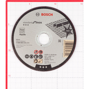 Диск отрезной 125x1x22.23 Bosch Standard for Inox Rapido 2608603171 1 шт