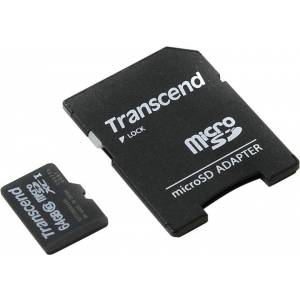 Карта памяти MicroSDXC 64 Гб Transcend (TS64GUSDXC10) Class 10, UHS Class 1, UHS-I