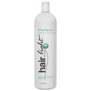 HAIR COMPANY Шампунь Hair Natural Light Shampoo Idratante Ai Semi Di Lino Увлажняющий Семя Льна, 1000 мл