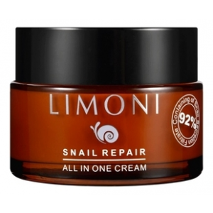 Limoni Крем Snail Repair All In One Cream Восстанавливающий для Лица с Экстрактом Муцина Улитки, 50 мл