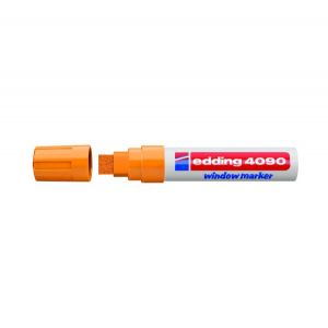 Маркер для окон Edding E-4090/66, декоративный, цвет неоновый оранжевый 87128