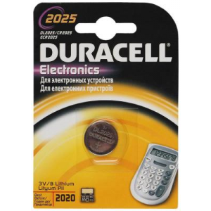 Батарейки DURACELL CR2025 (10/100/9600) Блистер