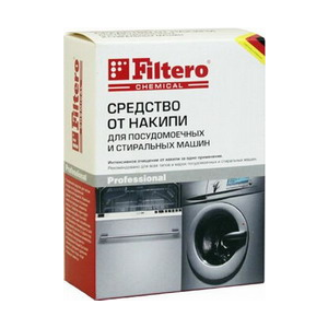 Очиститель от накипи FILTERO 601, для посудомоечных и стиральных машин, 200мл