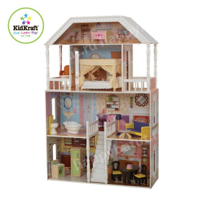 KidKraft Кукольный домик для Барби Саванна, с мебелью, 14 элементов