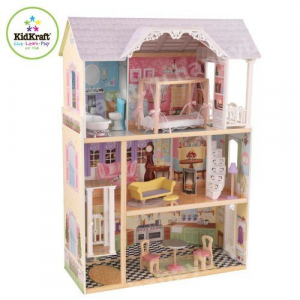 Трехэтажный дом из дерева для Барби "Кайли" с мебелью KidKraft