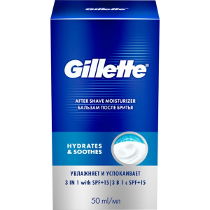 Бальзам после бритья Gillette Pro 3 в 1 Мгновенное увлажнение SPF+15