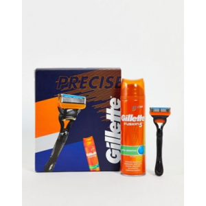 Подарочный набор с бритвенным станком Gillette Fusion 5 Razor и гелем для бритья Fusion Бесцветный