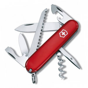 Нож швейцарский Victorinox Camper, сталь X55CrMo14, рукоять Cellidor®, красный
