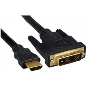 Кабель HDMI-DVI 1.8м Gembird single link позол.разъемы экран пакет CC-HDMI-DVI-6