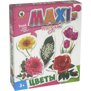 Русский стиль Макси-пазлы "Цветы" 20 элементов