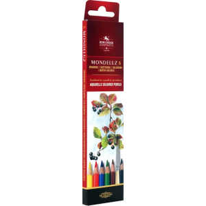 Набор карандашей акварельных mondeluz, 6 цветов Koh-i-Noor