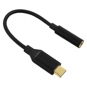 Адаптер HAMA 00135717, USB Type-C (m) прямой Jack 3.5mm (f), 0.1м