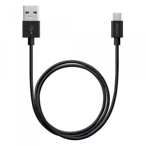 Кабель DEPPA Alum, micro USB B (m), USB A(m), 1.2м, [72256]