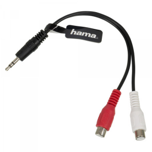 Адаптер Hama 3.5 Jack (M) 2xRCA (F) H-43365