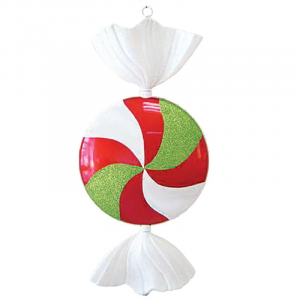 NEON-NIGHT Елочная фигура "Леденец", 102 см, белый, красный и зеленый