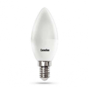 Лампа светодиодная LED8-C35/830/E14 8Вт свеча 3000К тепл. бел. E14 720лм 170-265В Camelion 12385, 1шт
