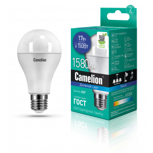 Лампа светодиодная LED17-A65-865-E27 17Вт 220В Camelion 12653, 1шт