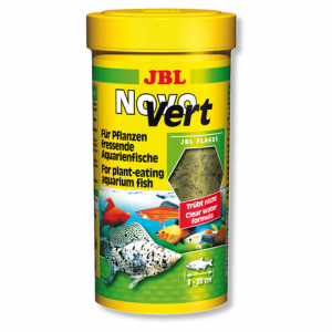 JBL NovoVert Основной корм для растительноядных аквариумных рыб, хлопья, 100 мл