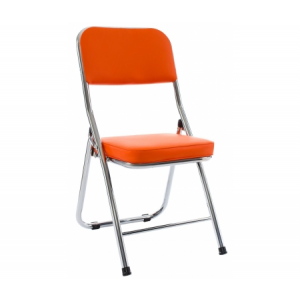 Стул на металлокаркасе Woodville Chair раскладной оранжевый