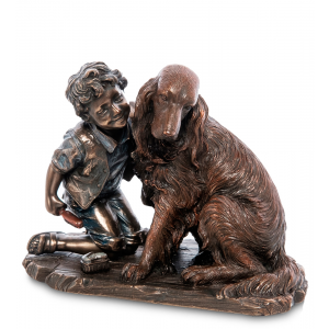 Статуэтка "Мальчик с собакой" Veronese