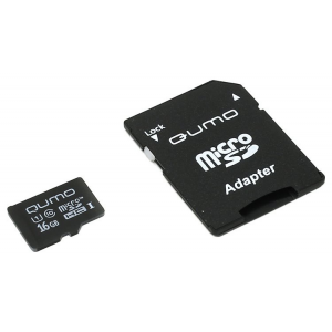 Карта памяти Qumo microSDHC class 10 UHS-I U1 16GB QM16GMICSDHC10U1