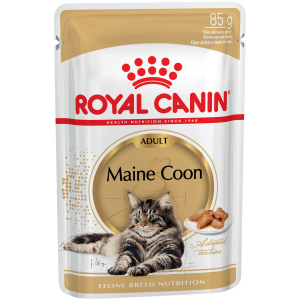 Влажный корм для кошек ROYAL CANIN Maine Coon Adult, мейн-кун, соус, 12шт по 85г