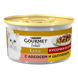 Корм для кошек Gourmet gold лосось цыпленок