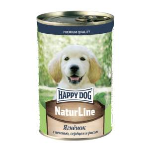 Консервы для щенков "Happy Dog"Ягненок с печенью, сердцем и рисом"