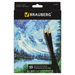 Brauberg Набор цветных карандашей Artist Line 18 цветов