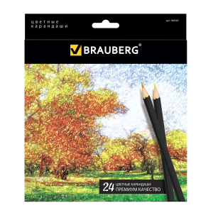 Brauberg Набор цветных карандашей Artist Line 24 цвета