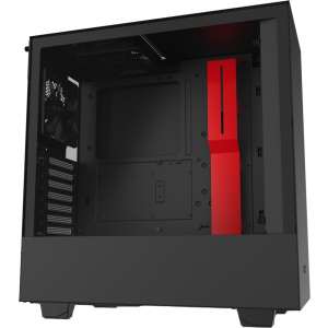 Компьютерный корпус NZXT H510 Compact Mid Tower Black/Red без БП (CA-H510B-BR)