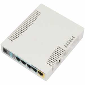 Беспроводной маршрутизатор MikroTik RB951Ui-2HnD 802.11bgn 300Mbps 2.4 ГГц 5xLAN USB