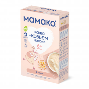 Каша МАМАКО ' Молочная 5 злаков на козьем молоке (с 6 месяцев)