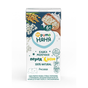 ФрутоНяня Каша рисовая молочная с 6 месяцев